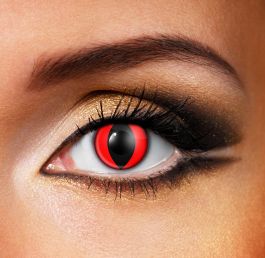 Red Cat Eye Contact Lenses (pair)