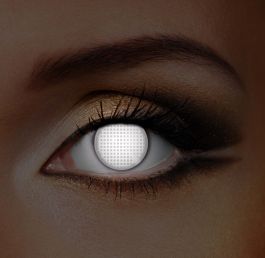 i-Glow White Mesh UV Contact Lenses (Pair)