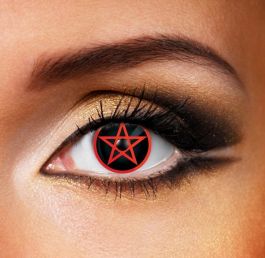 Red Pentagram Contact Lenses (Pair)