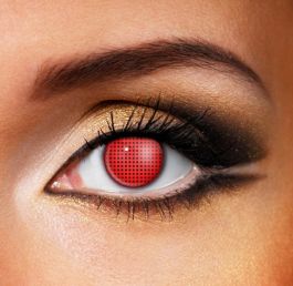 Red Mesh Contact Lenses