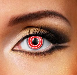Red Spiral Contact Lenses (Pair)