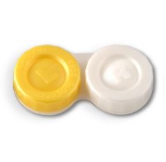 Yellow contact lens storage case